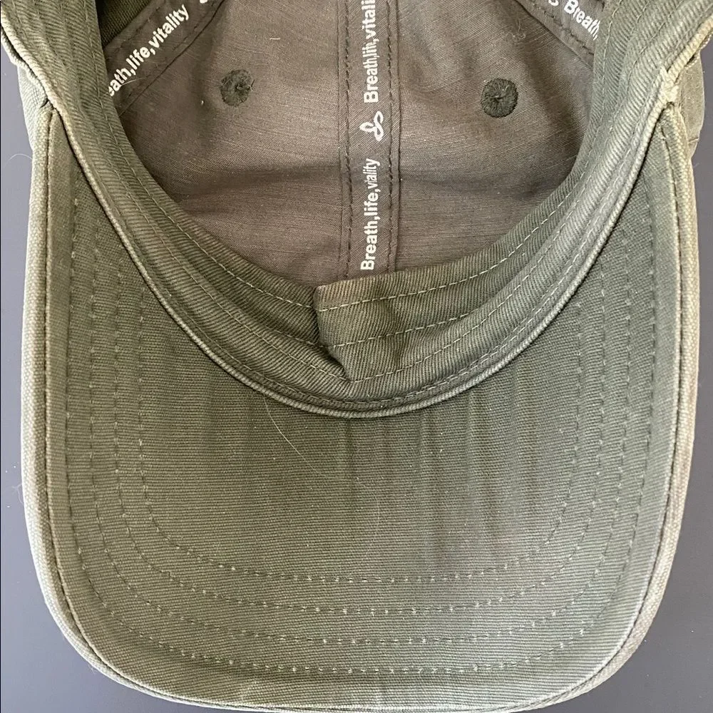 Prana Sage Green Distressed Cap OS Hiking Outdoor Yoga Granola Girl